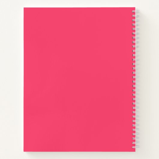 Nuances simples de nom rose sur le journal de lect (Dos)
