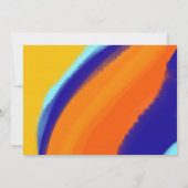 Nuancier gras Faire-part de mariage orange et bleu (Dos)