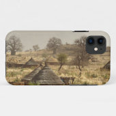 Nuba-bergen, Nugera-dorp Case-Mate iPhone Case (Achterkant (horizontaal))