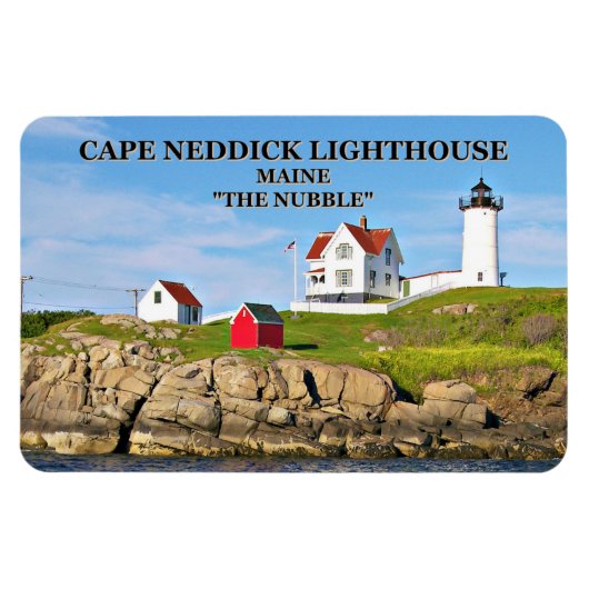 Nubble Light, Cape Neddick Maine Flexi Magnet (Horizontal)