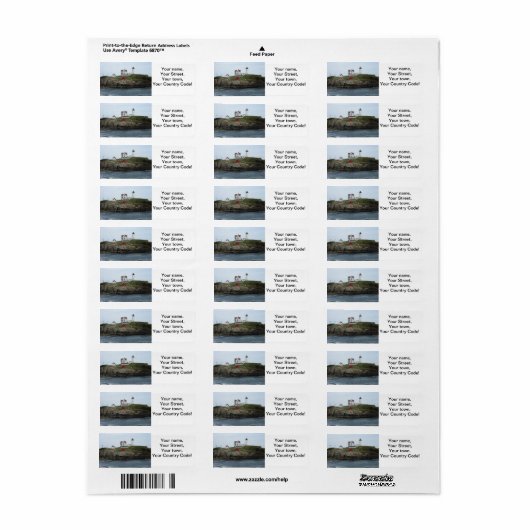 Nubble Light Etiket (Full Sheet)