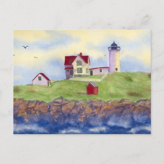 Nubble Light House York Maine Briefkaart (Voorkant)