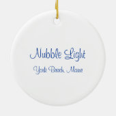 Nubble Light Ornament (Achterkant)