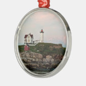 Nubble Light Sunset Ornament (Links)