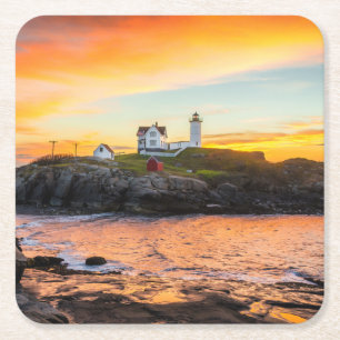Nubble Light Vierkante Kartonnen Onderzetter
