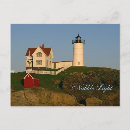 Nubble Light, York, carte postale du Maine (Devant)