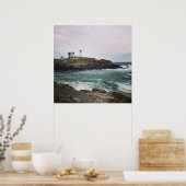 Nubble Light - York, Maine 24 x 24 Poster (Cuisine)