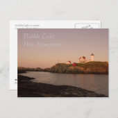 Nubble Light, York, Maine Postcard Briefkaart (Voorkant / Achterkant)