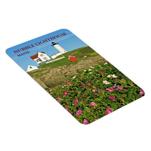 Nubble Lighthouse, Cape Neddick Maine Flexi Magnet (Côté Droit)