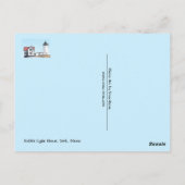Nubble Lighthouse Ink Sketch Briefkaart (Achterkant)