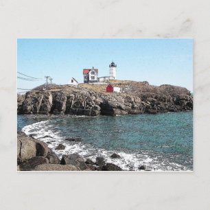Nubble Lighthouse Ink Sketch Briefkaart