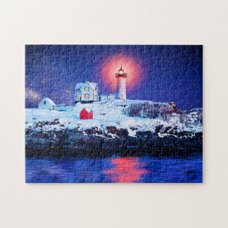 Nubble Lighthouse - Maine Jigzaag Puzzle Legpuzzel