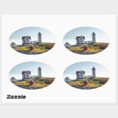 Nubble Lighthouse Ovale Sticker (Vel)