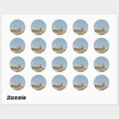 Nubble Lighthouse Ronde Sticker (Vel)