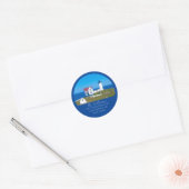Nubble Lighthouse Round Return Address Label (Envelop)