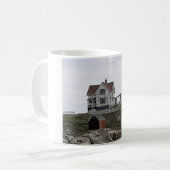 Nubble Lighthouse Sketch Koffiemok (Voorkant links)