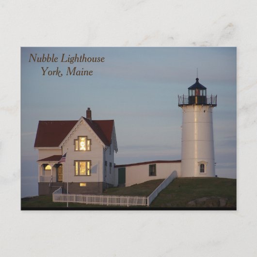 Nubble Lighthouse, York, Maine Briefkaart (Voorkant)