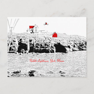 Nubble Lighthouse, York, Maine - Carte postale