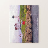 Nubble Lighthouse - York, Maine Legpuzzel (Verticaal)
