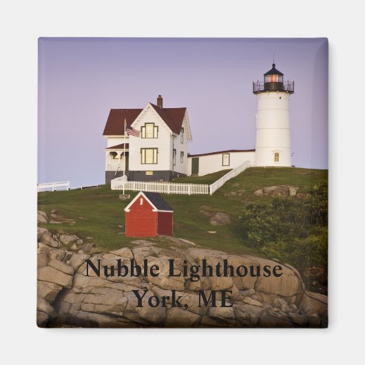 Nubble Lighthouse-York, ME Magneet (Voorkant)