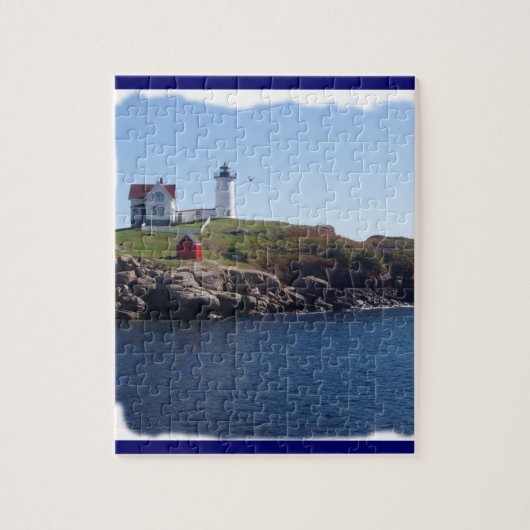 Nubbles vuurtoren, Maine Legpuzzel (Verticaal)