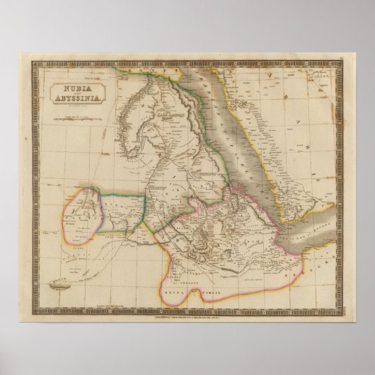 Nubia, Abyssinia, Afrika Poster (Voorkant)