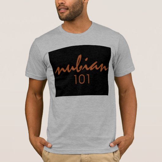 Nubian101 zwart T-shirt (Voorkant)