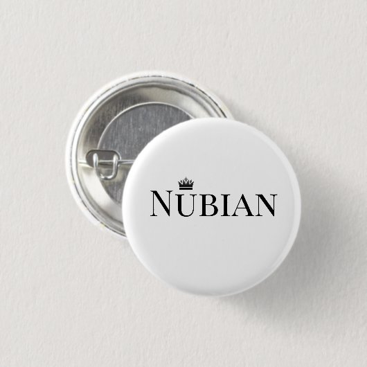 Nubian Button Black en White (Voorkant /achterkant)
