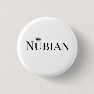 Nubian Button Black en White
