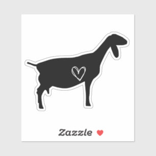 Nubian Goat Love Sticker
