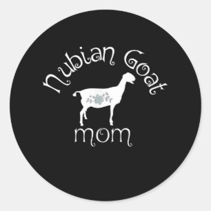 Nubian Goat Ma Gift Ronde Sticker