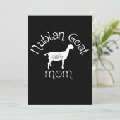 Nubian Goat Mam Gift Kaart (Staand voorkant)