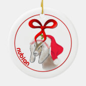 Nubian kerstgeit Ornament (Achterkant)