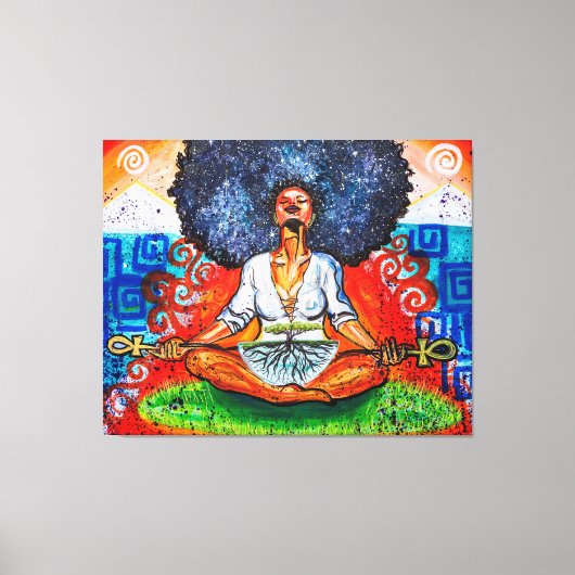 Nubian Kush 50 x 40 inch x Large Wrapped Canvas Pr (Voorkant)