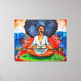 Nubian Kush 50 x 40 inch x Large Wrapped Canvas Pr Afdruk