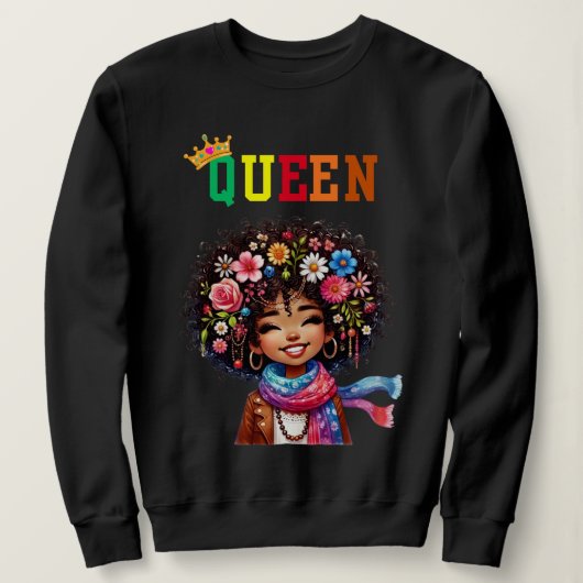 Nubian Queen: Breezy Women's sweatshirt (Design voorkant)