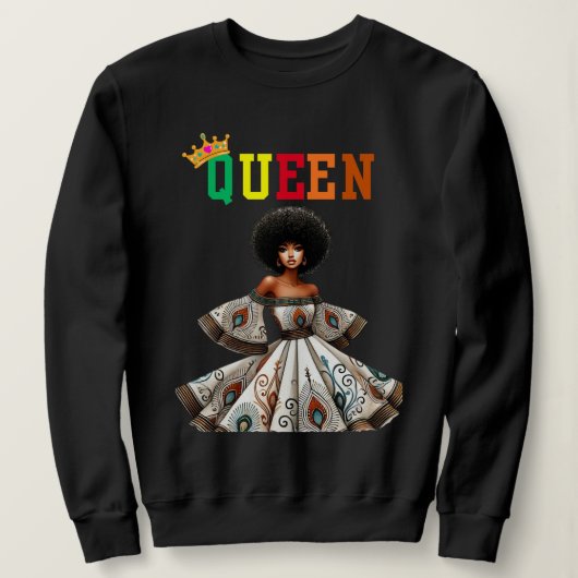 Nubian Queen: Flyness Women's sweatshirt (Design voorkant)