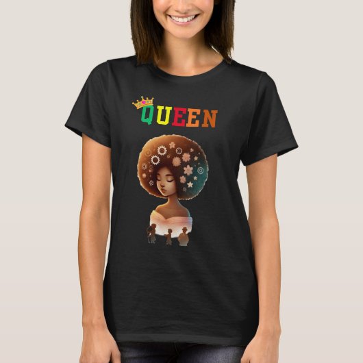 Nubian Queen: Fro Sho Women's T-Shirt (Voorkant)