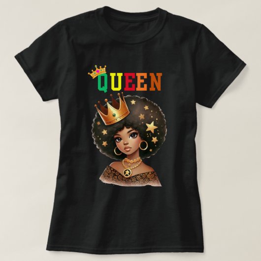 Nubian Queen: Royalty Women's T-Shirt (Design voorkant)