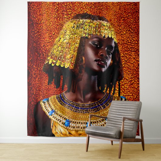 Nubian Queen Wandkleed (In situ)