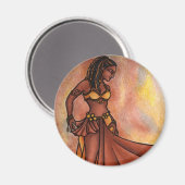 Nubian Sister Belly Dancer Magneet (Voorkant / Achterkant)