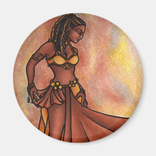 Nubian Sister Belly Dancer Magneet