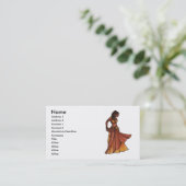 Nubian Soeur Belly Dance Cartes de visite (Debout devant)