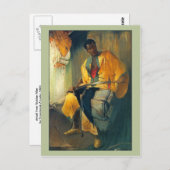 Nubisch Man van Franciszek Zmurko Briefkaart (Voorkant / Achterkant)