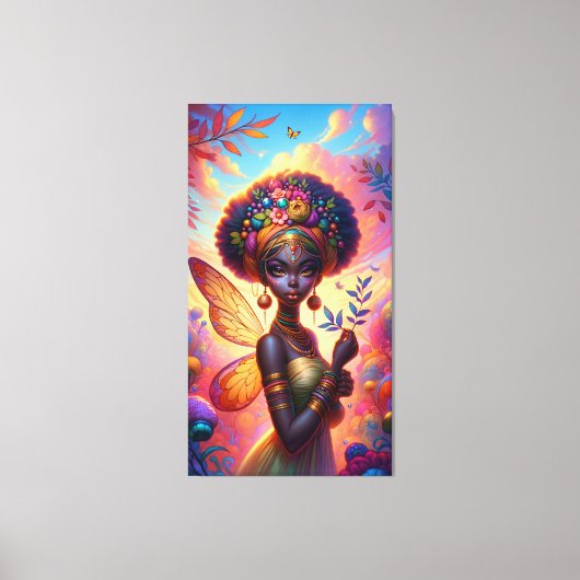 Nubische fee canvas afdruk (Voorkant)