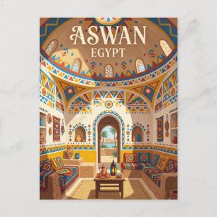 Nubische Huis Egypte Briefkaart