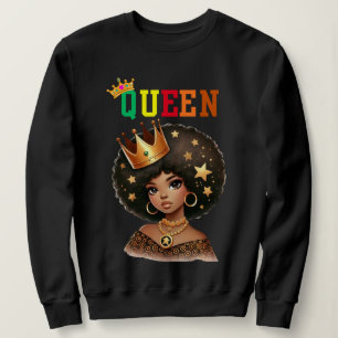 Nubische Koningin: Royalty Dames sweatshirt