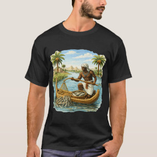 Nubische visser op de Nijl - Oud Egypte T-shirt