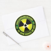 Nuc Med Tech Ronde Sticker (Envelop)