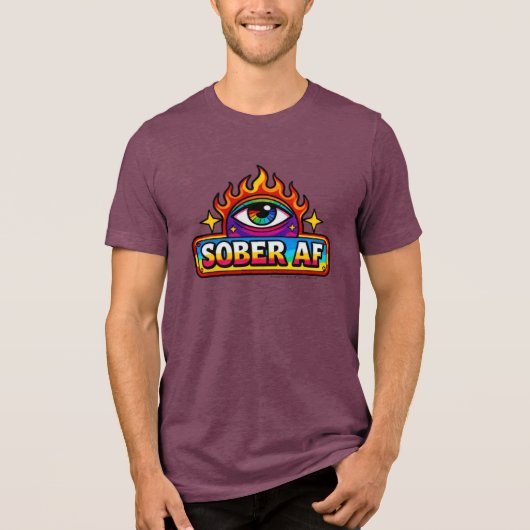 Nuchter AF - Tri-Blend Shirt (Voorkant)